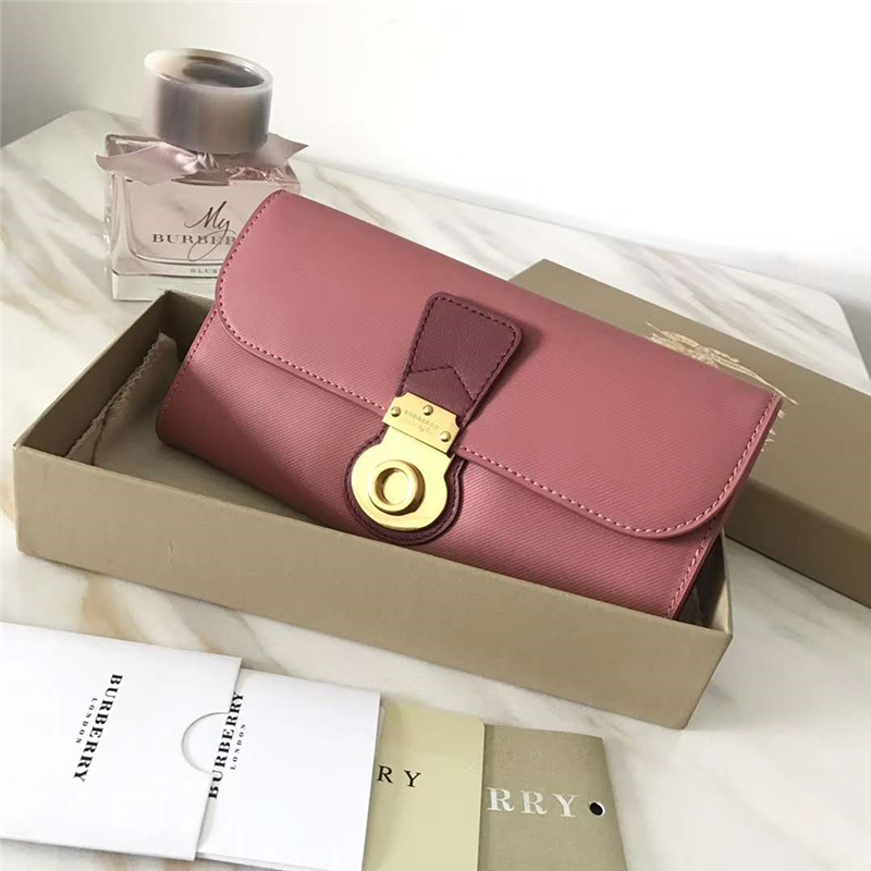 DK88 Burberry錢包 巴寶莉女包 皮革錢夾 Trench皮革