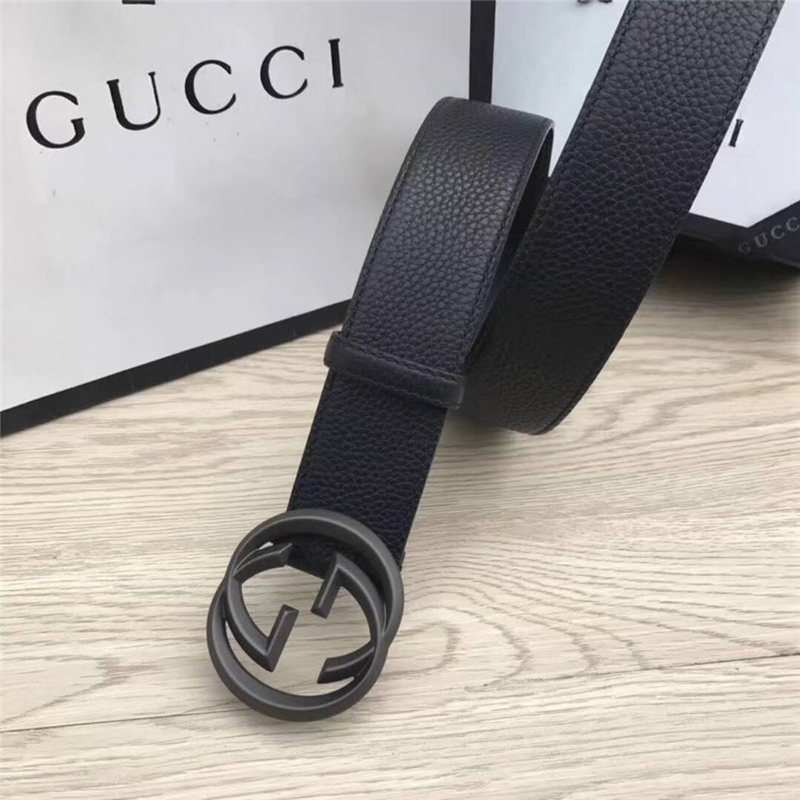 經典款雙G 古奇男士皮帶 Gucci皮帶 Gucci時尚牛皮男士腰帶 進口小牛皮