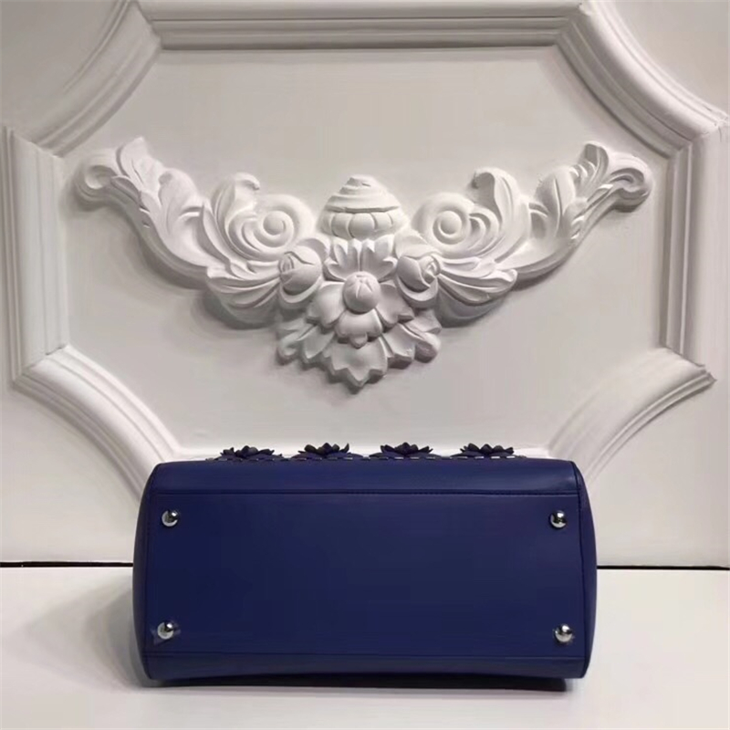 8293B FENDI女包 芬迪包包 DOTCOM系列 小牛皮手袋 內含手拿包 藍色