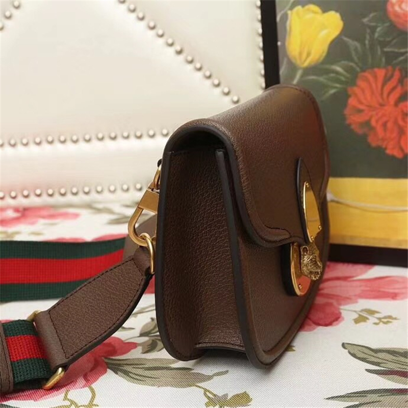 495663 Cucci女包 古馳包包 馬鞍包 古馳復古包 棕色