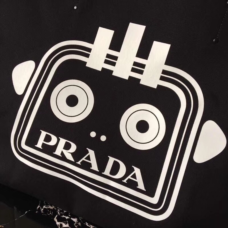 1BG218 Prada女包 普拉達(dá)購物袋 Prada帆布包 普拉達(dá)包包