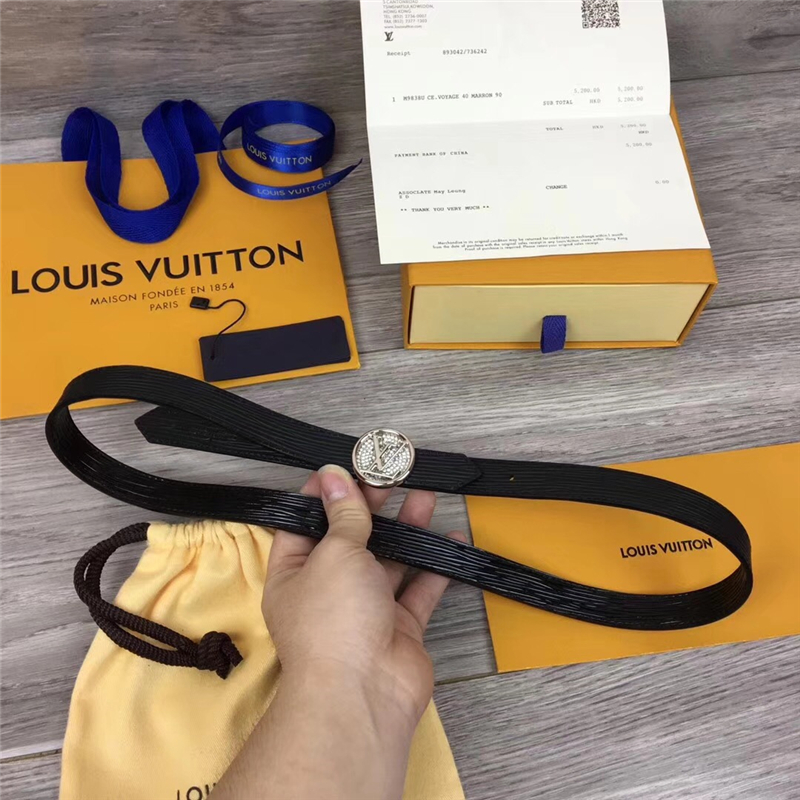 M0052 LV皮帶 路易威登腰帶 原單精品 雙面進口皮 LV腰帶