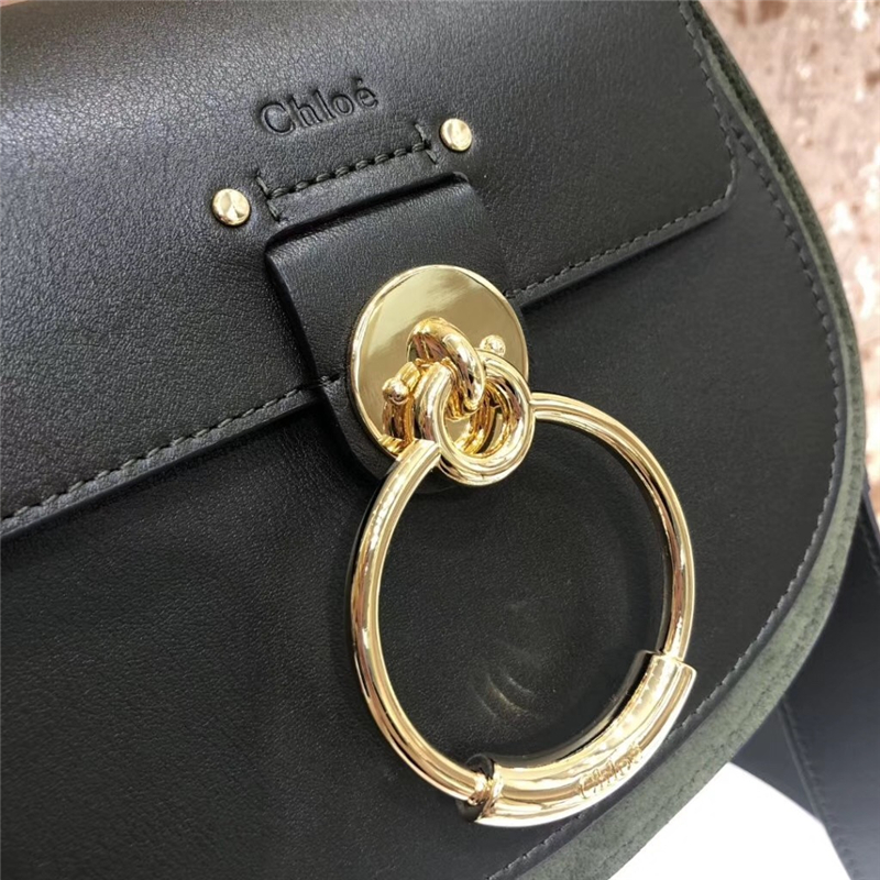 Chloe 珂洛伊 Chloe小豬包 Tess手袋 小牛皮麂皮 Chloe女包 黑配灰