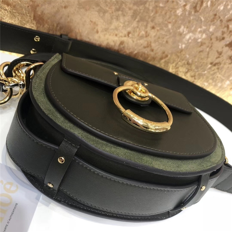 Chloe 珂洛伊 Chloe小豬包 Tess手袋 小牛皮麂皮 Chloe女包 黑配灰