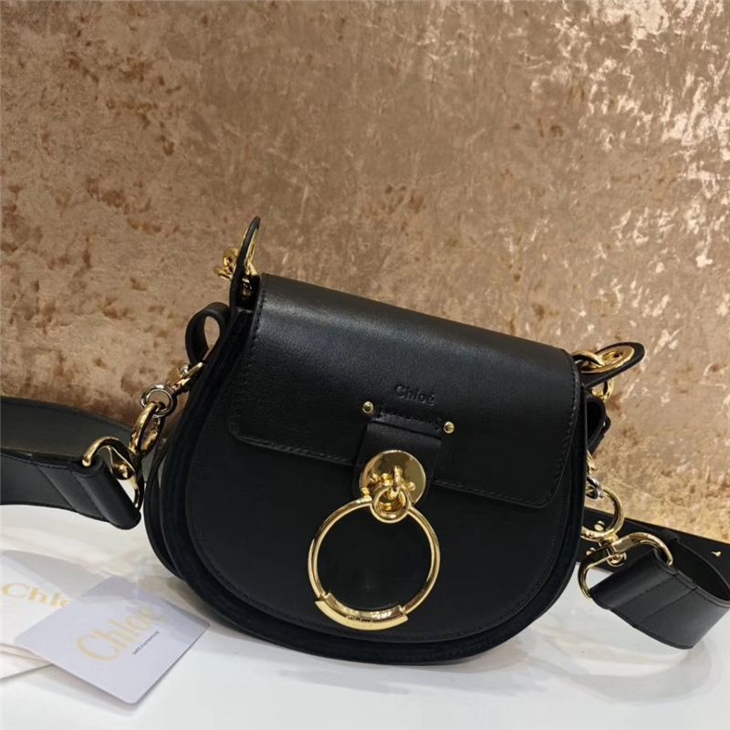 Chloe 珂洛伊 Chloe小豬包 Tess手袋 小牛皮麂皮 Chloe女包 黑色
