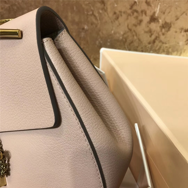 Chloe 珂洛伊 Chloe小豬包 小牛皮荔枝紋 海外原單 Chloe女包 裸粉