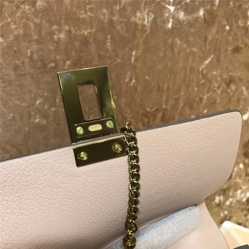 Chloe 珂洛伊 Chloe小豬包 小牛皮荔枝紋 海外原單 Chloe女包 裸粉