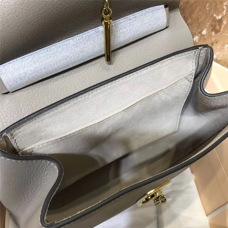 Chloe 珂洛伊 Chloe小豬包 小牛皮荔枝紋 海外原單 Chloe女包 灰色