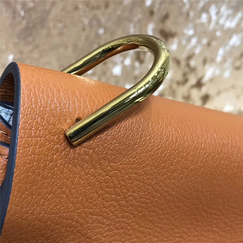 Chloe 珂洛伊 Chloe小豬包 小牛皮荔枝紋 海外原單 Chloe女包 磚紅色